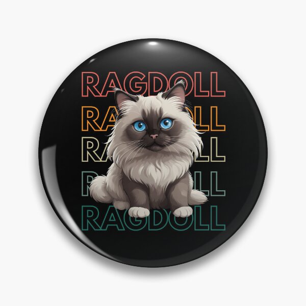 Item preview, Vibrant Ragdoll Cat Portrait – Pop Art Style designed and sold by andasanc14.