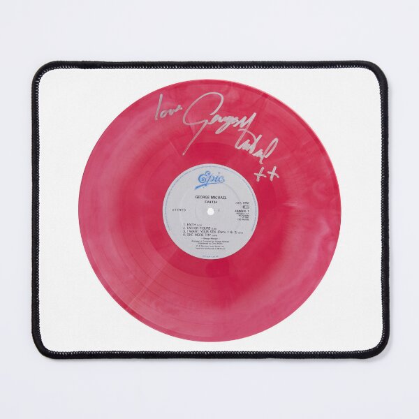 Item preview, George Michael Faith Pink Autographed Vinyl Record Artwork designed and sold by RCCLTDUK.