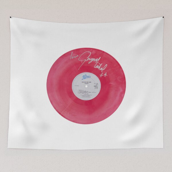 Item preview, George Michael Faith Pink Autographed Vinyl Record Artwork designed and sold by RCCLTDUK.