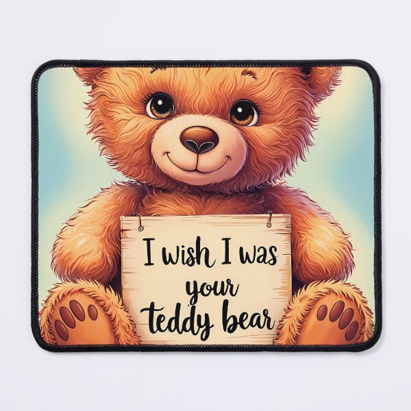 Item preview, Cute Loving Quote I Wish I Was Your Teddy Bear designed and sold by TheArtOfPat.