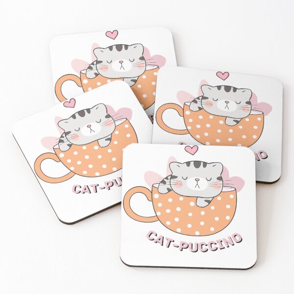 Item preview, Cat Puccino cat-puccino coffeecat  designed and sold by Nythrand-Shop.