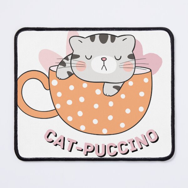 Item preview, Cat Puccino cat-puccino coffeecat  designed and sold by Nythrand-Shop.