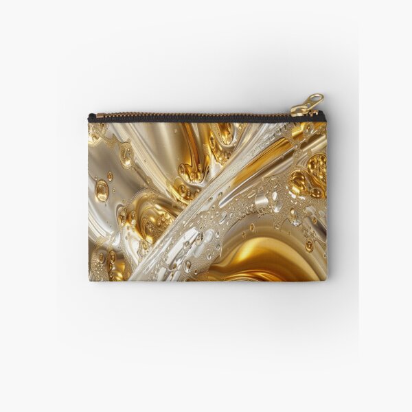 Artikelvorschau, Abstrakte flüssige Kunst in Gold und Silber entworfen und verkauft von BubandAika.