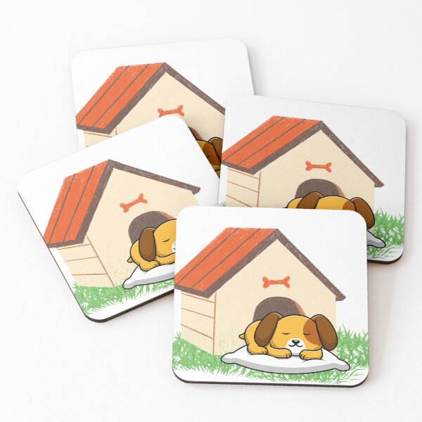Item preview, Sleepy dog cute puppy sleeping designed and sold by Nythrand-Shop.