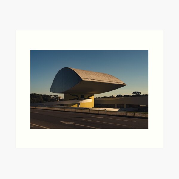 Item preview, Museum Oscar Niemeyer at sunset designed and sold by dankomarcha.