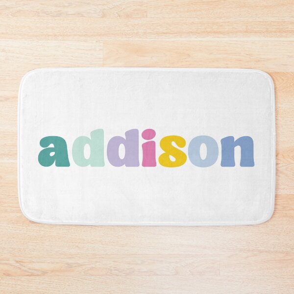 Item preview, Addison - Custom name on colorful block font designed and sold by To the Lua.