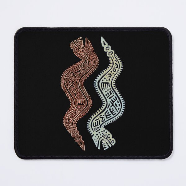 Item preview, Double serpent motif flat stamp from Veracruz Mexico designed and sold by DaveDanchuk.
