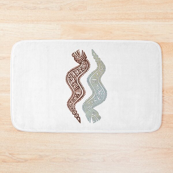 Item preview, Double serpent motif flat stamp from Veracruz Mexico designed and sold by DaveDanchuk.