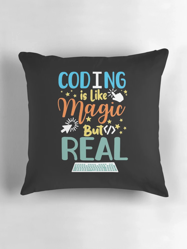Thumbnail 3 of 4, Pillow, Coding Coder Computer Science Programming designed and sold by ScienceCorner.