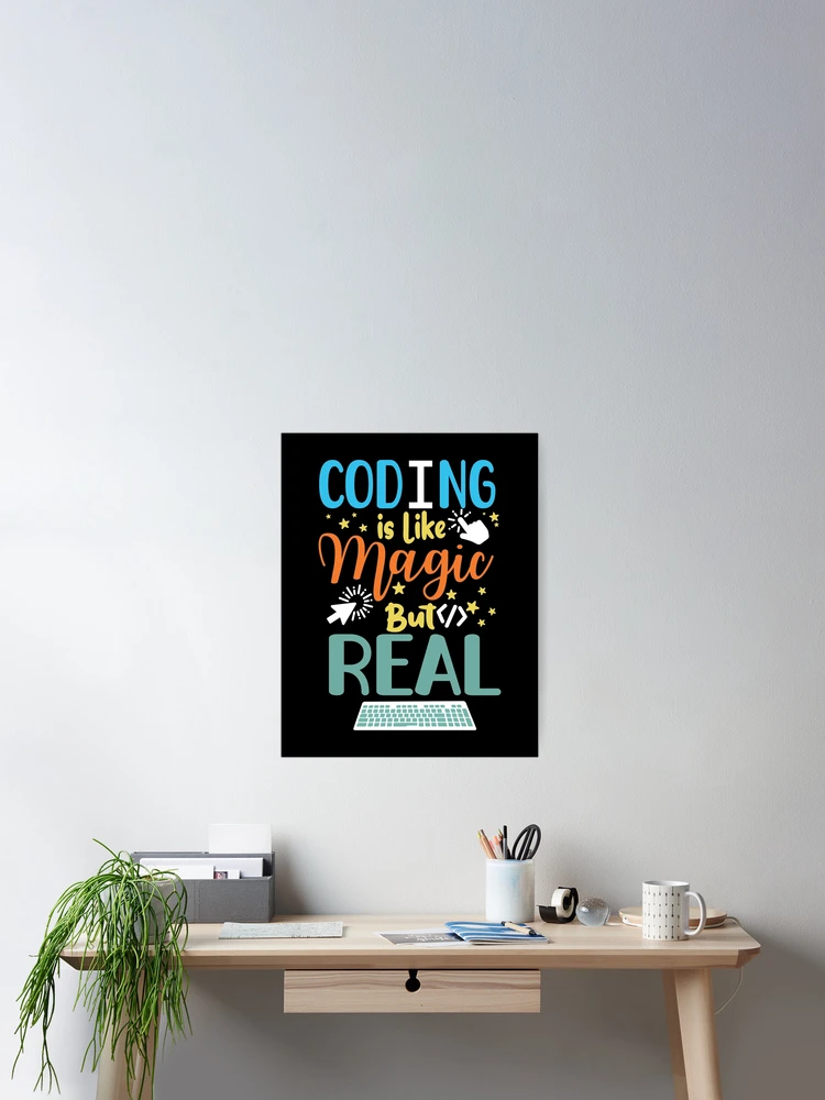 Thumbnail 2 of 3, Poster, Coding Coder Computer Science Programming designed and sold by ScienceCorner.