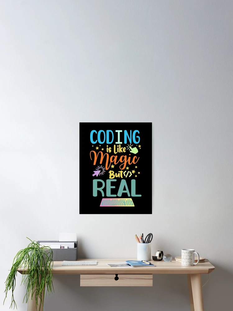 Thumbnail 2 of 3, Poster, Coding Coder Computer Science Programming designed and sold by ScienceCorner.