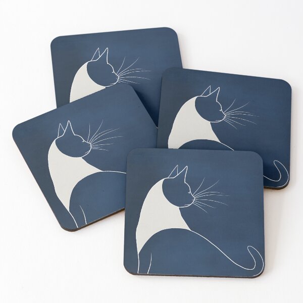 Item preview, Midnight Whiskers: A Feline Silhouette designed and sold by coffee2cabernet.