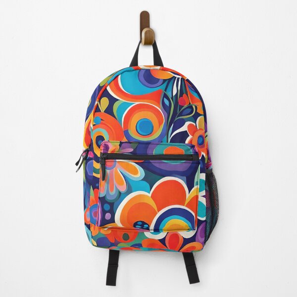 Item preview, Flower Power Colourful Floral Pattern designed and sold by druidwolfart.