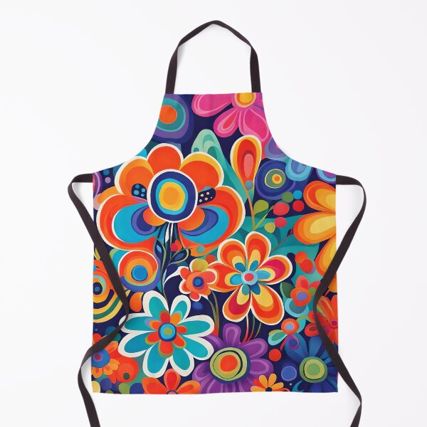 Item preview, Flower Power Colourful Floral Pattern designed and sold by druidwolfart.