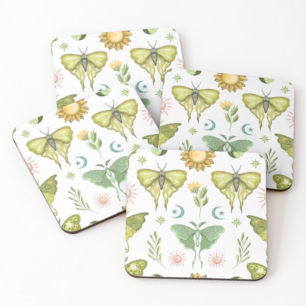 Item preview, Luna moth pattern  designed and sold by pinkyfish1010.