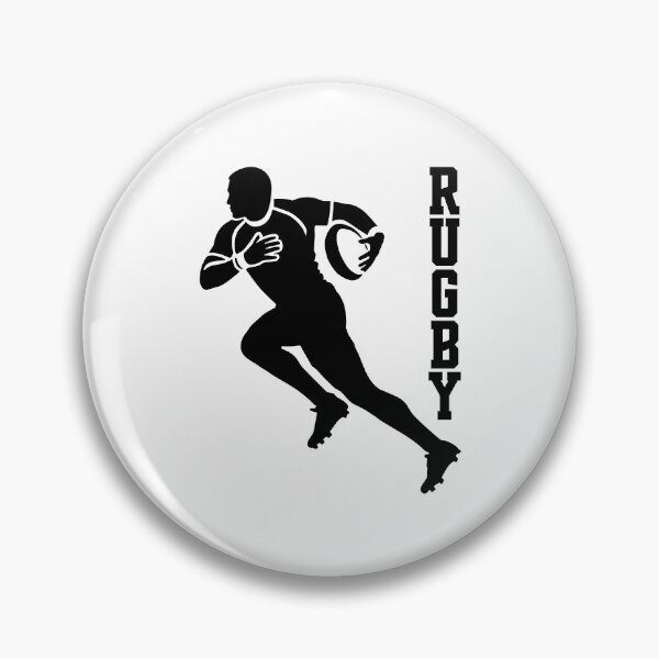 Item preview, Rugby Player Silhouette for Players Coaches Referees Fans designed and sold by TKsTees.
