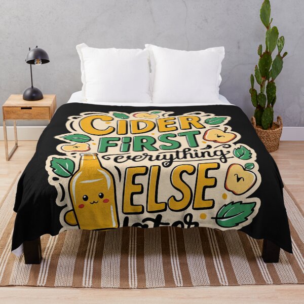 Item preview, ''Cider First'' Kawaii Cider Lover T-Shirt designed and sold by Witty Shirts.