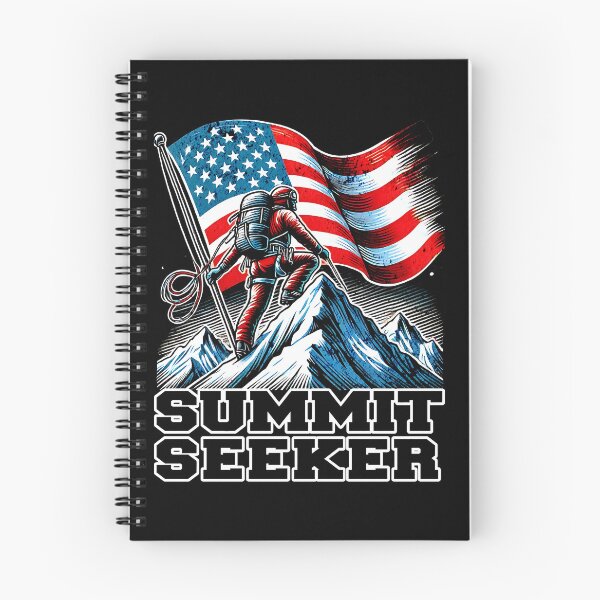 Item preview, Summit Seeker American Flag - National Mountain Climbing Day designed and sold by Taans-Creation.
