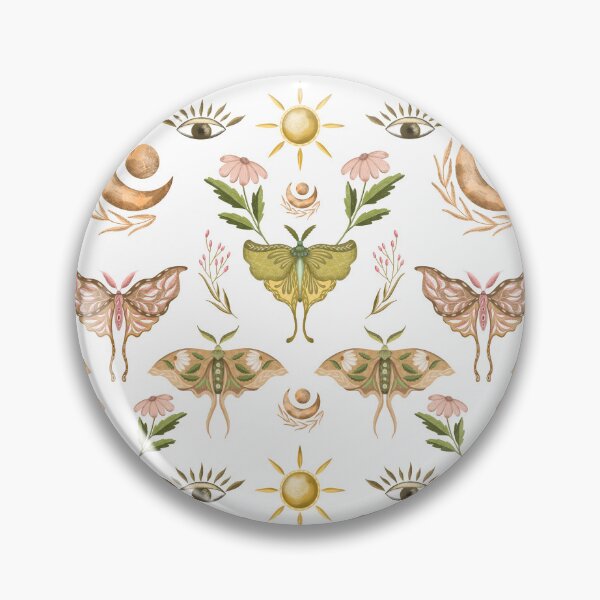 Item preview, Mystical moth seamless pattern designed and sold by pinkyfish1010.