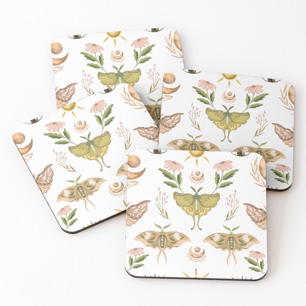 Item preview, Mystical moth seamless pattern designed and sold by pinkyfish1010.