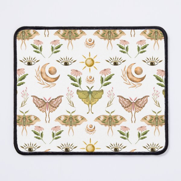 Item preview, Mystical moth seamless pattern designed and sold by pinkyfish1010.