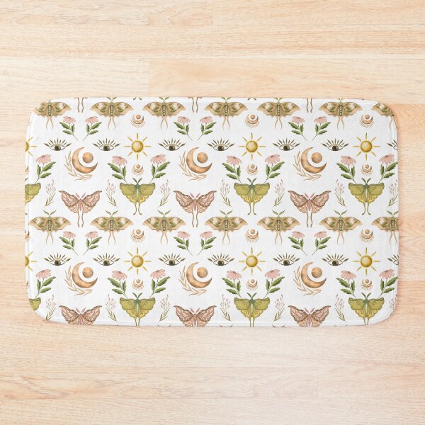 Item preview, Mystical moth seamless pattern designed and sold by pinkyfish1010.