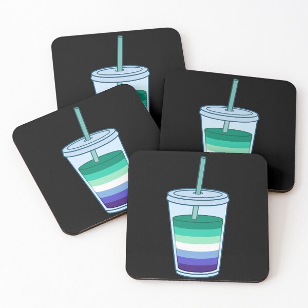 Item preview, Plastic Coffee Cup with Straw Gay Man Flag designed and sold by AroAxel.