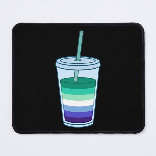 Item preview, Plastic Coffee Cup with Straw Gay Man Flag designed and sold by AroAxel.