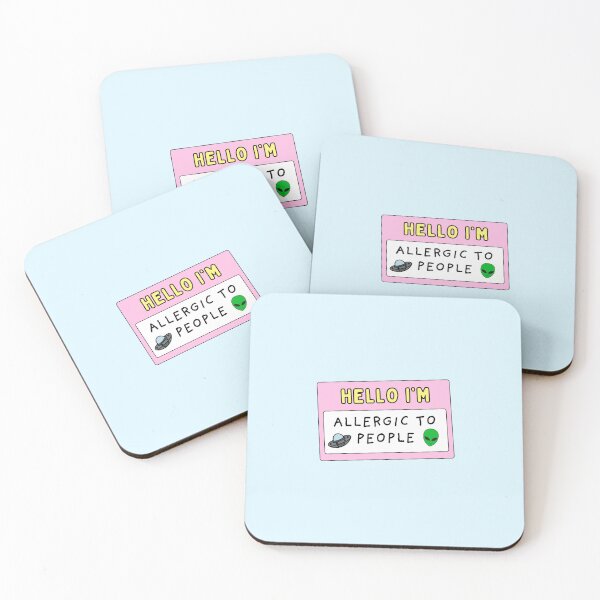 Item preview, Hello I'm allergic to people / funny  designed and sold by Neadoodles.