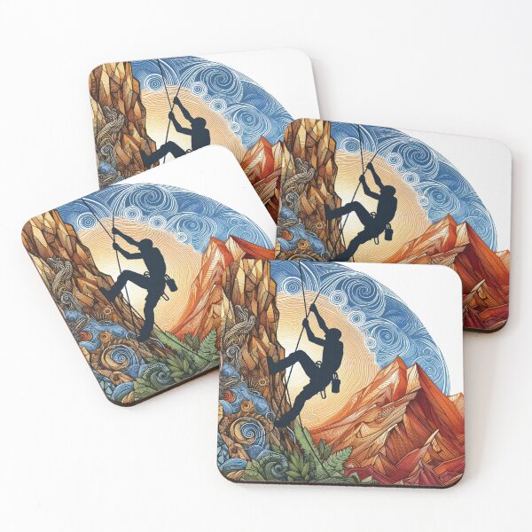 Item preview, one person mountain climbing designed and sold by MigWhimsy.