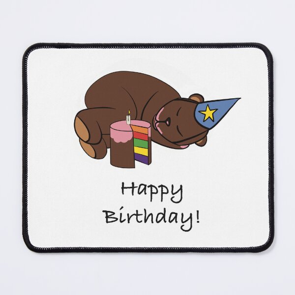 Item preview, oso de cumpleaños designed and sold by ArcaneBear.