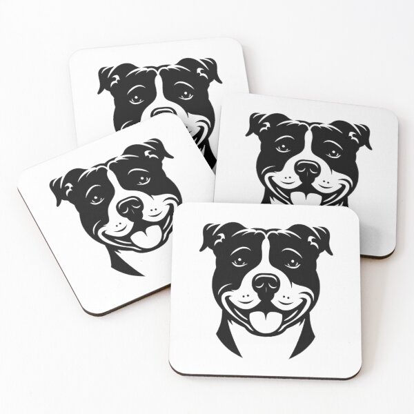 Item preview, Black And White Staffordshire Bull Terrier designed and sold by TheAnimalZ00.