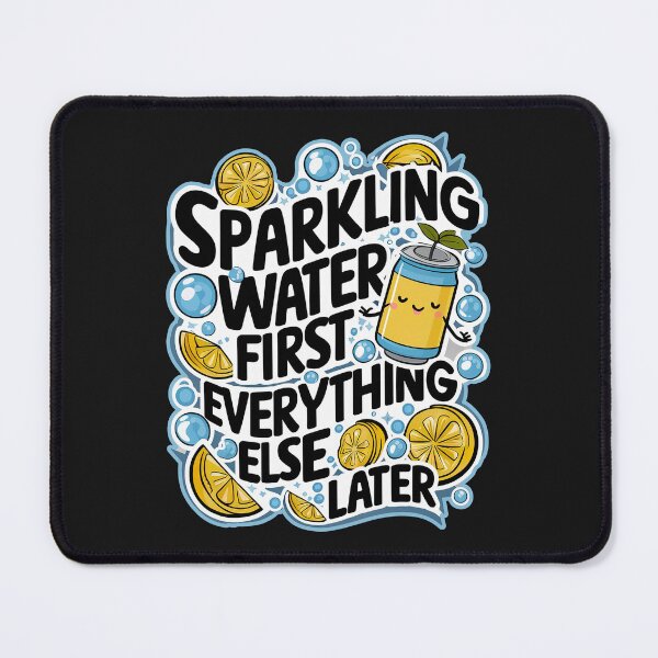 Item preview, ''Sparkling Water First '' Kawaii Sparkling Water Fan T-Shirt designed and sold by Witty Shirts.