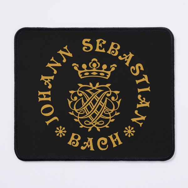 Item preview, Johann Sebastian Bach - Monogram - Vintage Design - Old Gold - RB designed and sold by GrandArtists.