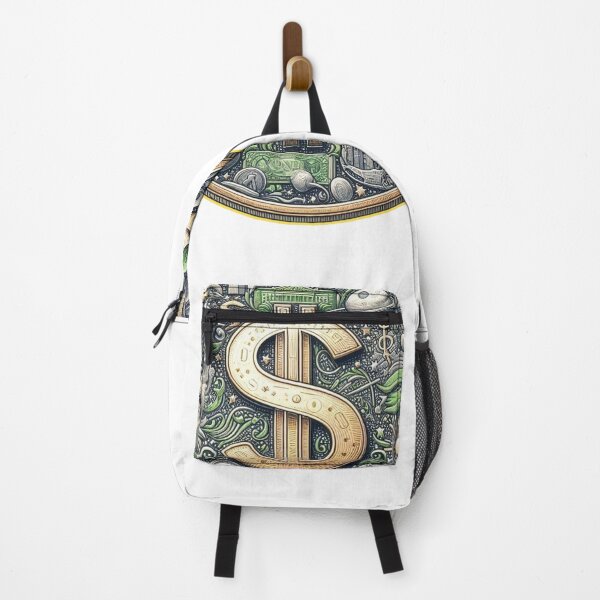 Item preview, Coin a dollar symbol, surrounded by nature on Earth. designed and sold by MigWhimsy.