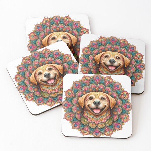 Item preview, Dog in mandala style designed and sold by MargaritaFlower.
