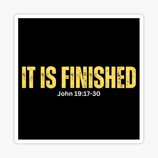 Artikel-Vorschau von Johannes 19:17-30 | Es ist vollbracht, designt und verkauft von UnboundFull.