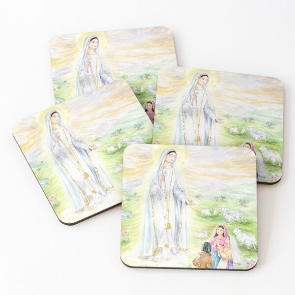 Item preview, The  Blessed Virgin of Fatima and the Three Shepherd Children designed and sold by Cristina  Hansen.