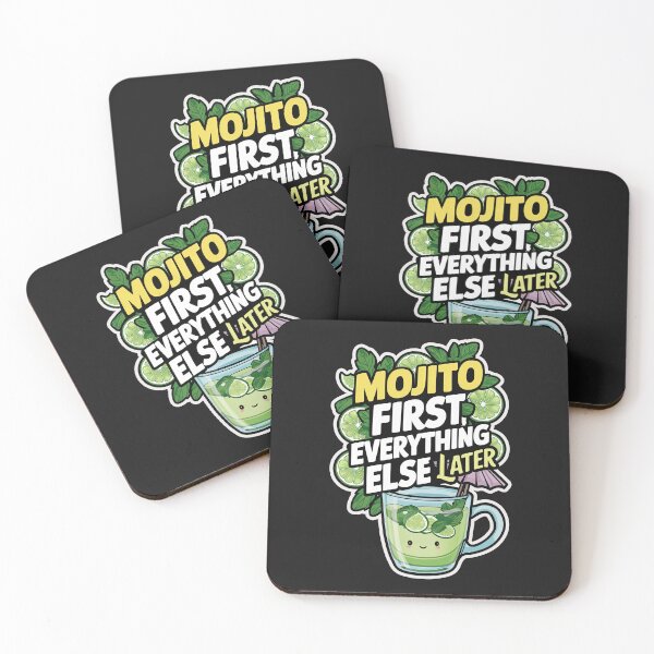 Item preview, ''Mojito First '' Kawaii Mojito Fan T-Shirt designed and sold by Witty Shirts.
