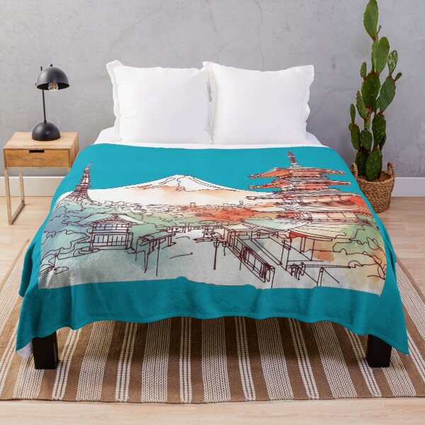 Item preview, 3D Sketch of Japan's Icons: Mount Fuji, Kiyomizu-dera, Tokyo Tower , designed and sold by PaintMeWorld.