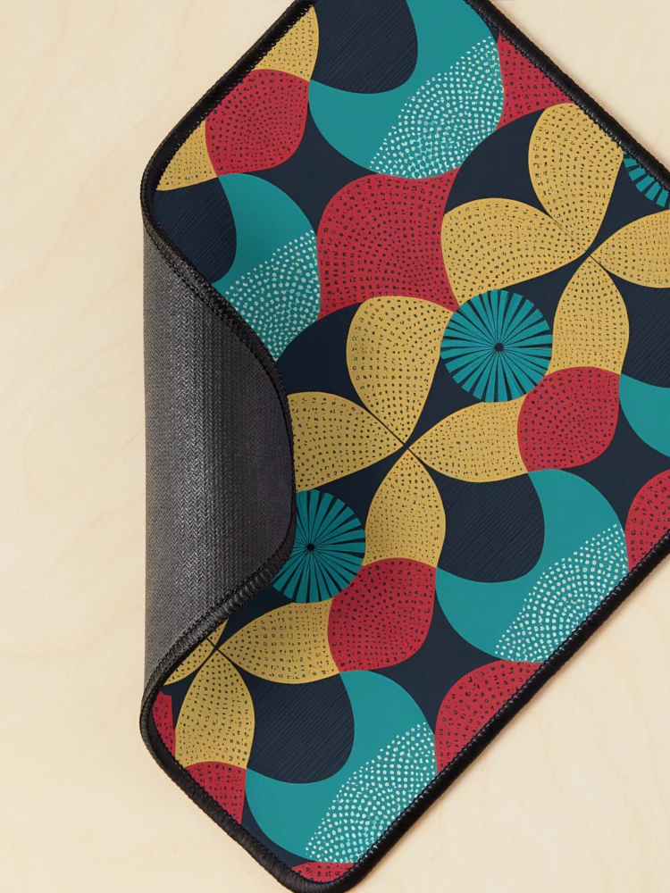 Thumbnail 2 of 5, Mouse Pad, Dynamic Abstract Shapes Pattern designed and sold by Pixevol.