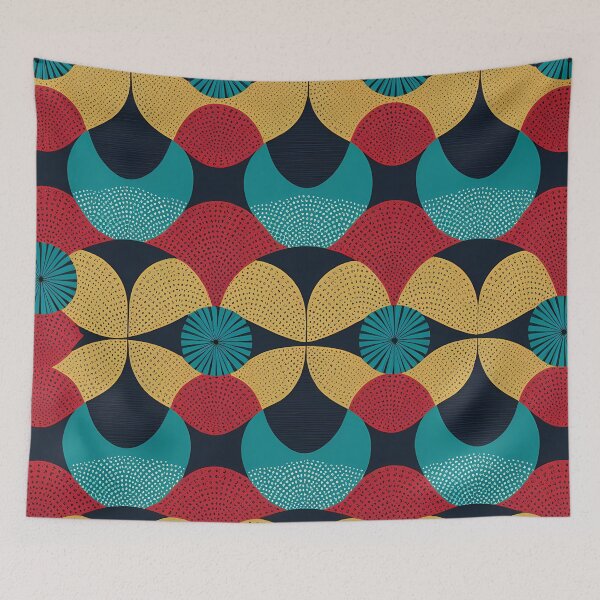 Item preview, Dynamic Abstract Shapes Pattern designed and sold by Pixevol.