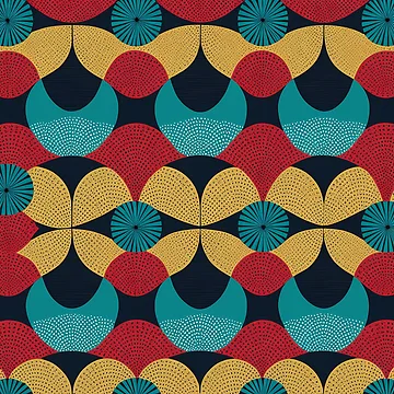 Artwork thumbnail, Dynamic Abstract Shapes Pattern by Pixevol