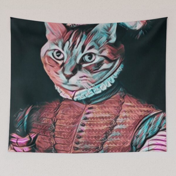 Item preview, RENAISSANCE PAINTING CAT (variant 4) designed and sold by VoltageStone.