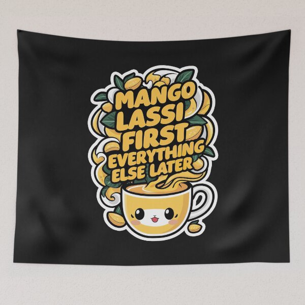 Item preview, ''Mango Lassi'' Funny Kawaii Mango Lassi Fan T-Shirt designed and sold by Witty Shirts.
