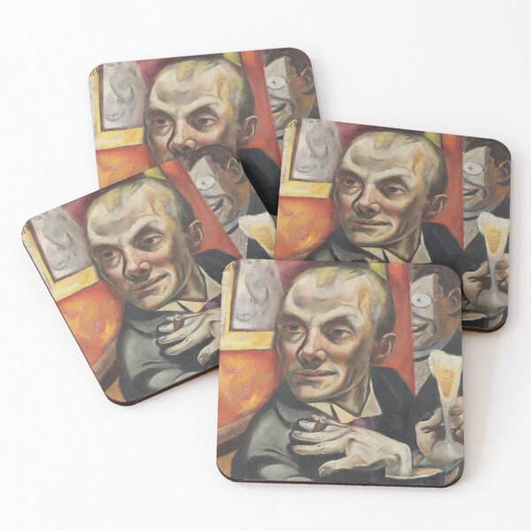 Item preview, Max Beckmann, Self-portrait with champagne glass designed and sold by Mauswohn.