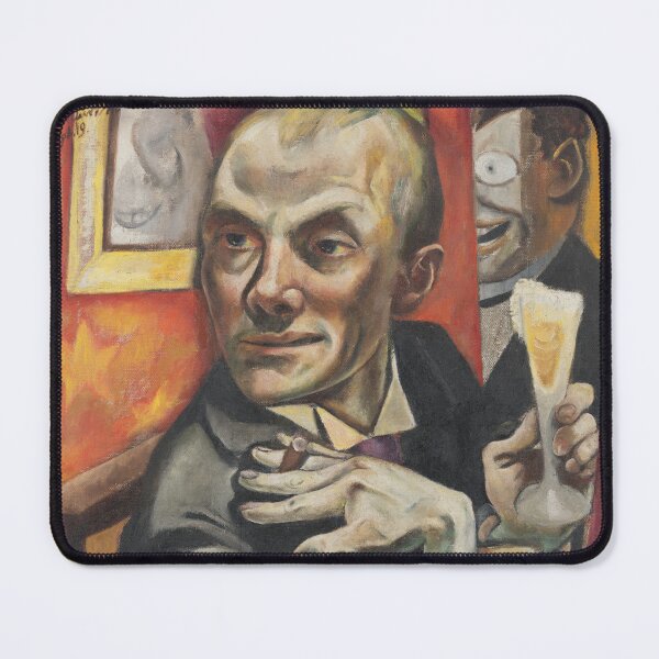 Item preview, Max Beckmann, Self-portrait with champagne glass designed and sold by Mauswohn.