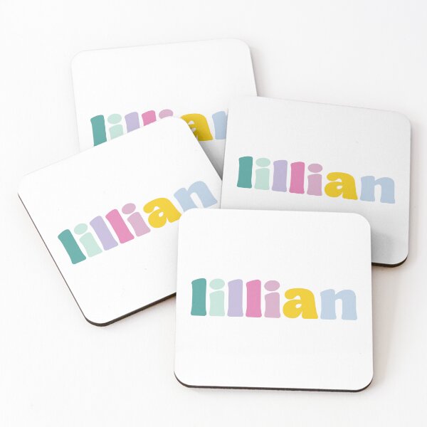 Item preview, Lillian - Custom name on colorful block font designed and sold by To the Lua.