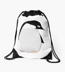 Penguin Friend Drawstring Bag
