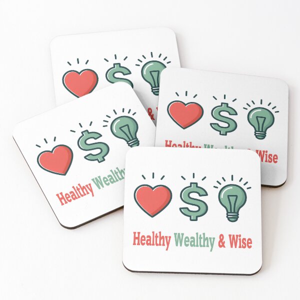 Item preview, Healthy, Wealthy & Wise designed and sold by Black Sands Art.